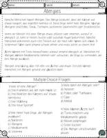 Vorschau - Arbeitsblätter - Allergien verstehen – Arbeitsblätter mit Lesetraining & Lösungen - Seite 2
