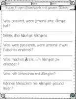 Vorschau - Arbeitsblätter - Allergien verstehen – Arbeitsblätter mit Lesetraining & Lösungen - Seite 3