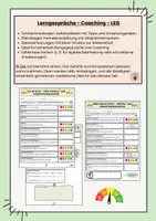 Vorschau - Arbeitsblätter - Lerngespräche - Coaching - LEG - Elterngespräche SchülerInnengespräche - Deckblatt