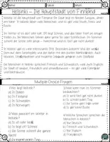 Vorschau - Arbeitsblätter - Die finnische Hauptstadt Helsinki – Lesetraining mit Fragen und Lösungen - Seite 2