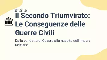 anteprima - Presentazioni / Lavagne - Il Secondo Triumvirato: Conseguenze e Impatti - Pagina 1