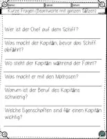 Vorschau - Arbeitsblätter - Alles über den Beruf des Kapitäns – Arbeitsblätter mit Lesetraining & Lösungen - Seite 3