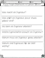 Vorschau - Arbeitsblätter - Alles über den Beruf des Ingenieurs – Arbeitsblätter mit Lesetraining & Lösungen - Seite 3