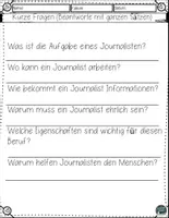 Vorschau - Arbeitsblätter - Alles über den Beruf des Journalisten – Arbeitsblätter mit Lesetraining & Lösungen - Seite 3
