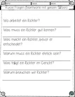 Vorschau - Arbeitsblätter - Alles über den Beruf des Richters – Arbeitsblätter mit Lesetraining & Lösungen - Seite 3