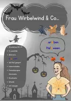 Vorschau - Unterrichtsreihen - Frau Wirbelwind_Halloween_Komplett_Silben - Deckblatt