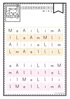 Vorschau - Arbeitsblätter - Leseblätter zu Lilos Lesewelt 1 - Buchstabenebene (MIAL) - Seite 1