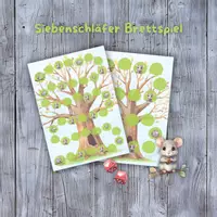 Vorschau - Spiele - 🐭 Siebenschläfer Glis glis Brettspiel Leiterspiel - Deckblatt