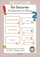 Vorschau - Arbeitsblätter - Die Satzarten / Satzzeichen | Mini-Materialpaket 2. & 3. Klasse - Seite 1