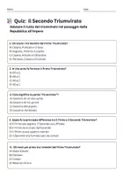 anteprima - Quiz - Quiz di Storia: Valutare il ruolo del Triumvirato Romano - Pagina 1