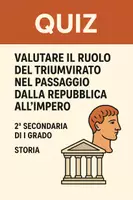 anteprima - Quiz - Quiz di Storia: Valutare il ruolo del Triumvirato Romano - Pagina di copertina