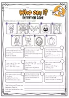 Vorschau - Arbeitsblätter - Halloween Englisch | Arbeitsblatt "Who am I?" | Reading | Wortschatz - Seite 1