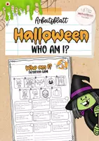 Vorschau - Arbeitsblätter - Halloween Englisch | Arbeitsblatt "Who am I?" | Reading | Wortschatz - Deckblatt