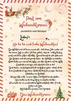 Vorschau - Mal- und Bastelvorlagen - Brief vom Weihnachtsmann für Kita / Schule - Deckblatt