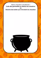 Aperçu - Jeux - Fais Chauffer le Chaudron d'Halloween: Motricité Fine - Page de couverture