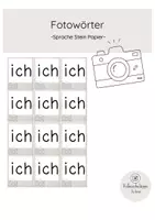 Vorschau - Poster - Fotowörter Sprache Stein Papier 1 - Seite 1