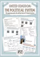 Vorschau - Arbeitsblätter - UK Political System - Gruppenpuzzle (Researching Skills) - Deckblatt