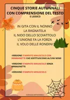 anteprima - Esercizi - STORIE D'AUTUNNO CON COMPRENSIONE DEL TESTO E LESSICO - Pagina di copertina