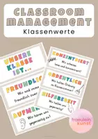 Vorschau - Poster - Classroom Management: Klassenwerte - Deckblatt