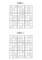 Vorschau - Arbeitsblätter - Sudoku Rätsel - Ich bin fertig Freiarbeit - Seite 1