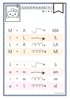 Vorschau - Arbeitsblätter - Leseblätter zu Lilos Lesewelt 1 - Silbenebene (MIAL) - Seite 1