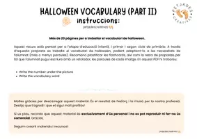 Vista previa - Juegos / Gamificación - HALLOWEEN VOCABULARY (PART II) - página 1