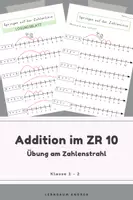 Vorschau - Arbeitsblätter - Zahlenstrahl bis 10 – Addition üben mit Sprüngen | Klasse 1 - Deckblatt