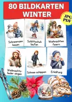 Vorschau - Bildkarten - Jahreszeiten Lernkarten - Materialpaket für Kindergarten, Vorschule & Grundschule - Seite 1