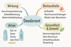 Vorschau - Arbeitsblätter - AB mit Fragen zum Thema "Deodorant" + Lösungsblatt + Mindmap + Infografik - Seite 2