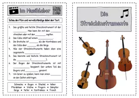 Vorschau - Arbeitsblätter - Booklet - Die Streichinstrumente - Seite 3