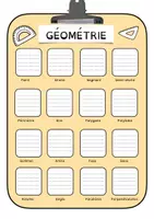 Aperçu - Fiches - Mémo géométrie - Page de couverture