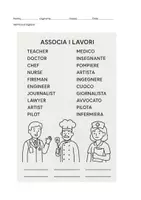 anteprima - Compiti in classe/Test - Verifica inglese sui lavori - Pagina di copertina