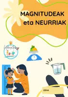 Vista previa - Unidades / Secuencias / Situaciones de Aprendizaje - MAGNITUDEAK eta NEURRIA - Portada