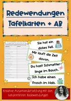 Vorschau - Arbeitsblätter - Redewendungen und sprachliche Bilder entschlüsseln - Deckblatt