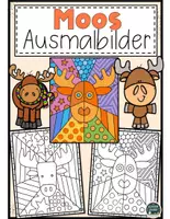 Vorschau - Arbeitsblätter - Wald & Natur Ausmalbilder Materialpaket - Seite 1
