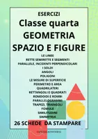 anteprima - Esercizi - GEOMETRIA CLASSE QUARTA ELEMENTARE - Pagina di copertina