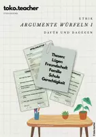 Vorschau - Spiele - Argumente würfeln I - Ethik (Spiel) - Deckblatt