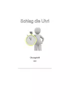 Vorschau - Unterrichtsreihen - Schlag die Uhr - Kopfrechnen gegen die Zeit (Grundoperationen) - Deckblatt