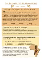 Vorschau - Arbeitsblätter - Die Entstehung der Menschheit- Evolution des Menschen - Seite 2
