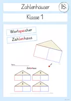 Vorschau - Unterrichtsreihen - Einführung Zahlenhaus - Mathe Klasse 1 - Deckblatt