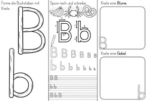 Vorschau - Arbeitsblätter - Buchstaben kneten - Arbeitsblätter Kopiervorlagen - Seite 3