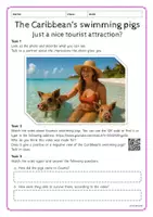 Vorschau - Arbeitsblätter - THE CARIBBEAN's Swimming Pigs (speaking, watching, reading) - Seite 3