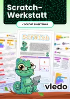 Vorschau - Stundenentwürfe - Scratch Grundlagen: Programmieren lernen mit Stationsarbeit - Deckblatt