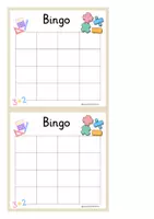 Vorschau - Arbeitsblätter - Bingo-Vorlage-Einmaleins-Grundrechenarten-verschiedene Raster - Seite 2