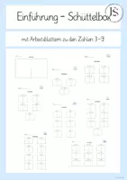 Vorschau - Arbeitsblätter - Einführung - Schüttelboxen (Zahlenzerlegung, Klasse 1) - Deckblatt