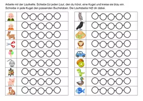 Vorschau - Arbeitsblätter - Schreiben mit der Lautkette - Phonologische Bewusstheit - Deckblatt