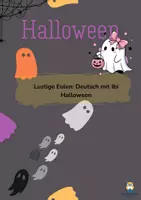 Vorschau - Arbeitsblätter - Rund ums Halloween. (Verben, Adjektive, Nomen) - Deckblatt