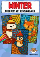 Vorschau - Mal- und Bastelvorlagen - Winter / Frühling: Pop Art Ausmalbilder (Kunst / Vertretung) - Seite 1