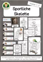 Vorschau - Stundenentwürfe - Halloween: Sportliche Skelette (Grundschule Kunst 1-2) - Deckblatt