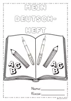 Vorschau - Mal- und Bastelvorlagen - Vorlage-Deckblätter-Ausmalen-Heft-Ordner - Seite 3